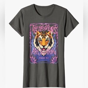 Graphic Tiger Tee - 'The Heavens Are Roaring' NWOT